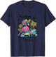 Sisters Cruise 2024 Flamingo Sisters Cruising Girls Trip T-Shirt - T-Shirt | Navy