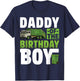 Daddy Recycling Trash Garbage Truck Birthday Boy T-Shirt - T-Shirt | Navy