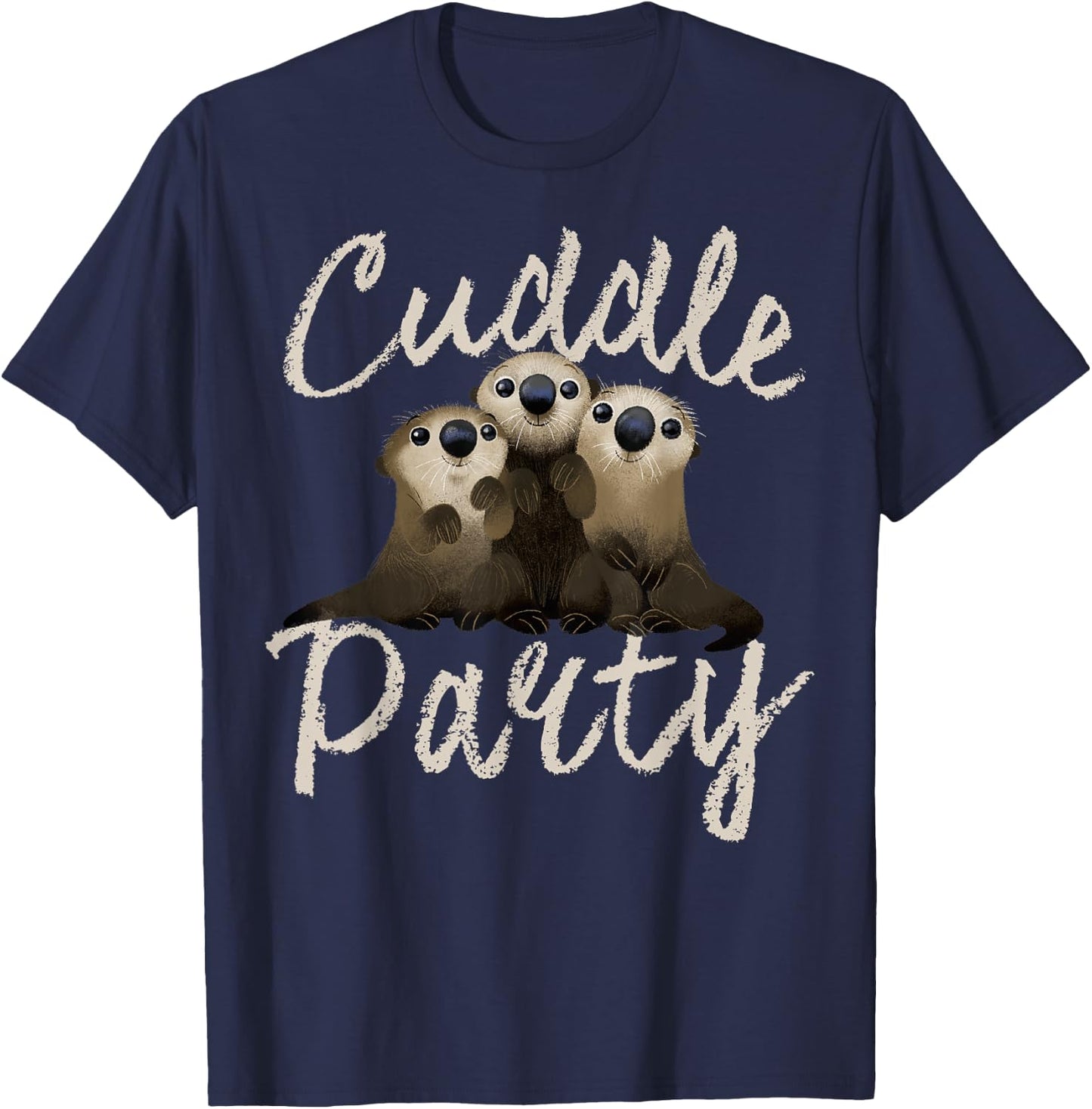 Disney Pixar Finding Dory Cuddle Otters Graphic Small T-Shirt - T-Shirt | Navy