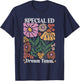 Retro Floral Special Education Dream Team Back to School T-Shirt - T-Shirt | Navy