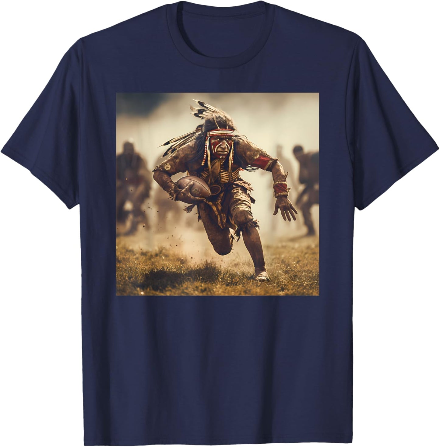 Native American Football T-Shirt - T-Shirt | Navy