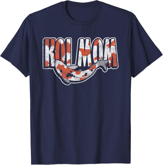 Koi Fish Ornamental Carp Koi Mom T-Shirt - T-Shirt | Navy