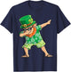 Dabbing Leprechaun St Patricks Day Boys Men Hawaiian Surfing T-Shirt - T-Shirt | Navy