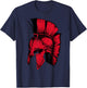 Spartan Greek Helmet Shirt | Cute Troy Fighters Funny Gift T-Shirt - T-Shirt | Navy