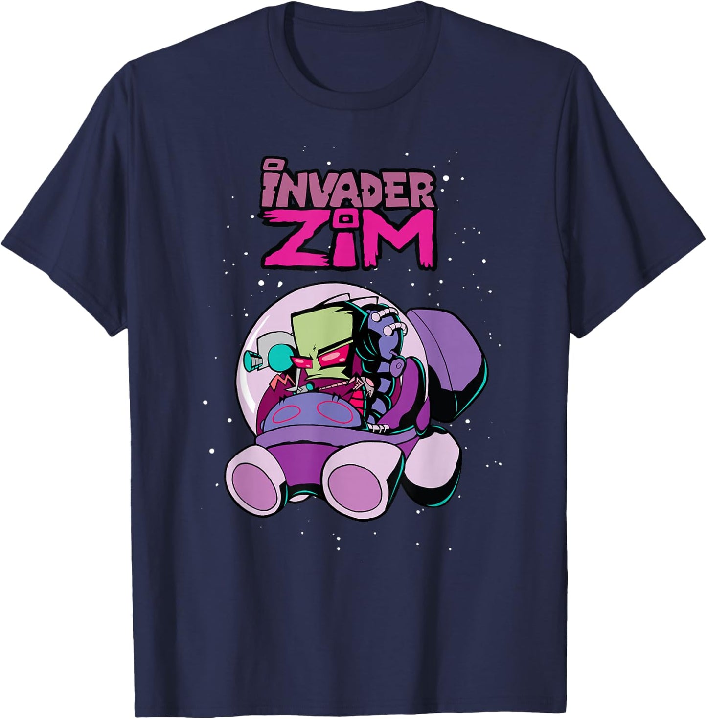 Invader Zim Rocket Ship T-Shirt - T-Shirt | Navy