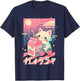 Cat Strawberry Milk Anime 90s Japanese Cat Japan T-Shirt - T-Shirt | Navy