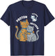 Science Cat Atom Proton Neutron Electron Physics Humor T-Shirt - T-Shirt | Navy