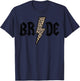 Retro Bride Rock N Roll Bridal Bachelorette Party Matching T-Shirt - T-Shirt | Navy