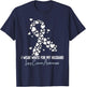 I Wear White For My Husband Lung Cancer Awareness T-Shirt - T-Shirt | Navy