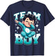 Team Boy Gender Reveal T-Shirt - T-Shirt | Navy