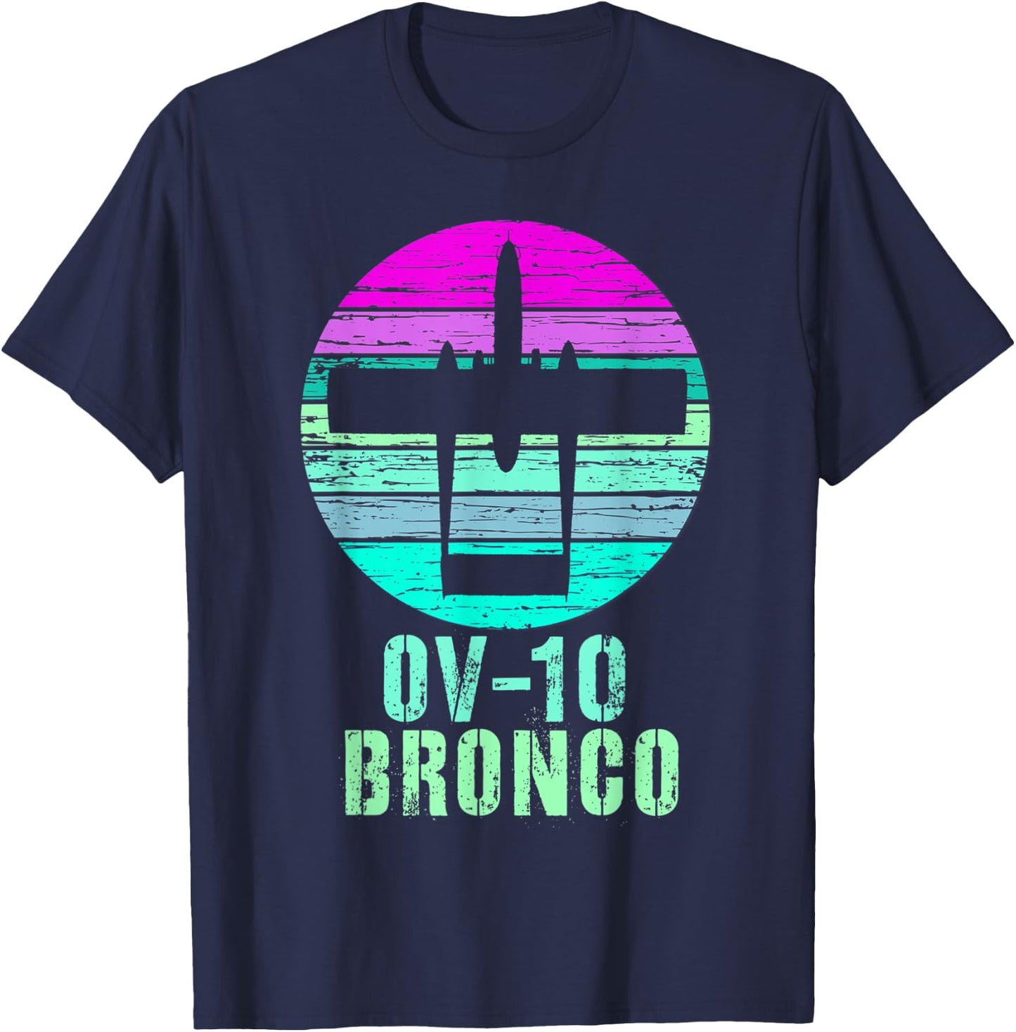 Vintage OV-10 Bronco Military Aviation Shirt T-Shirt - T-Shirt | Navy