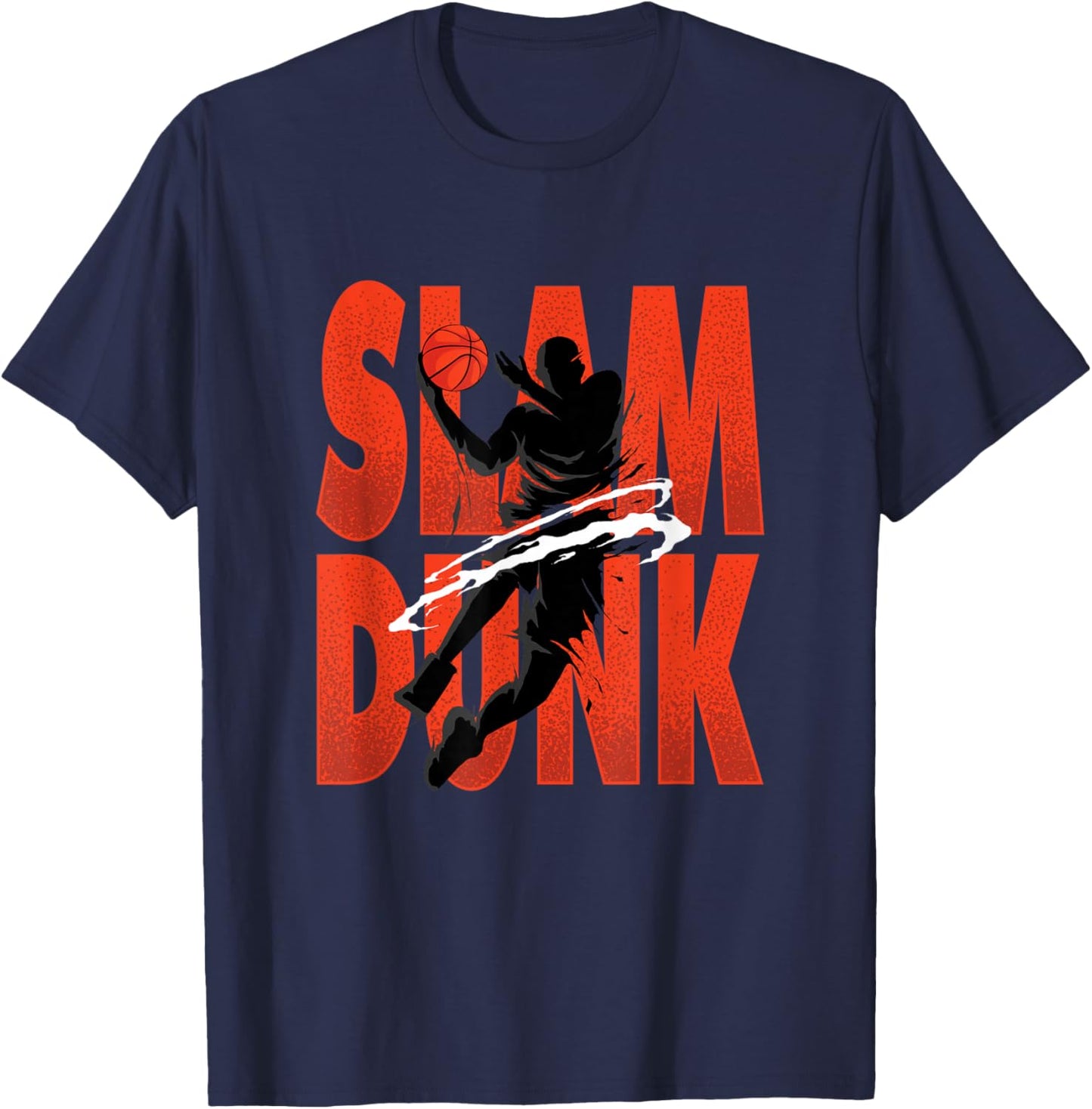 Slam Dunk | Basketball Player | Hoops Coach T-Shirt - T-Shirt | Navy