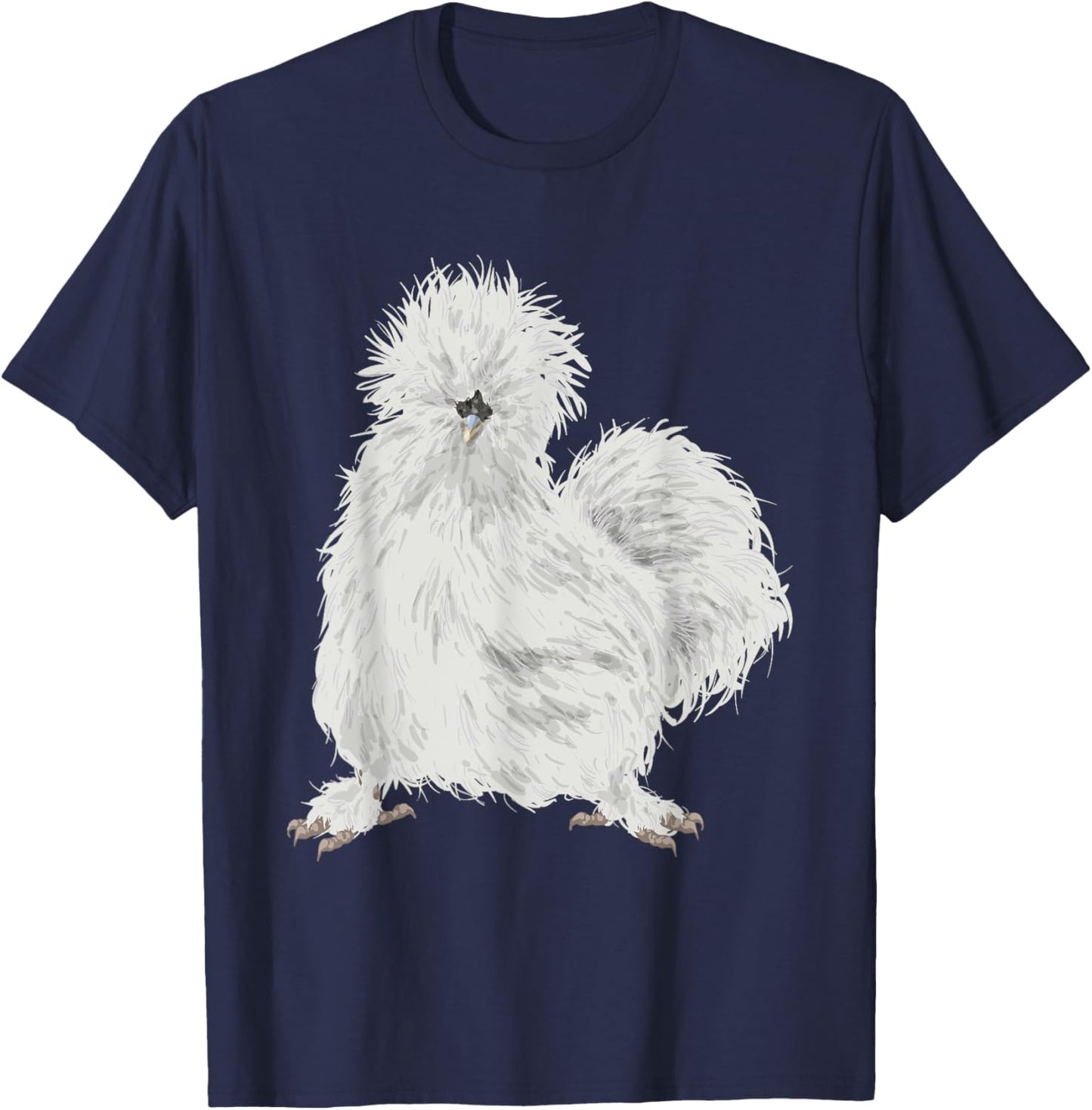 Silkie Chicken T-Shirt - T-Shirt | Navy