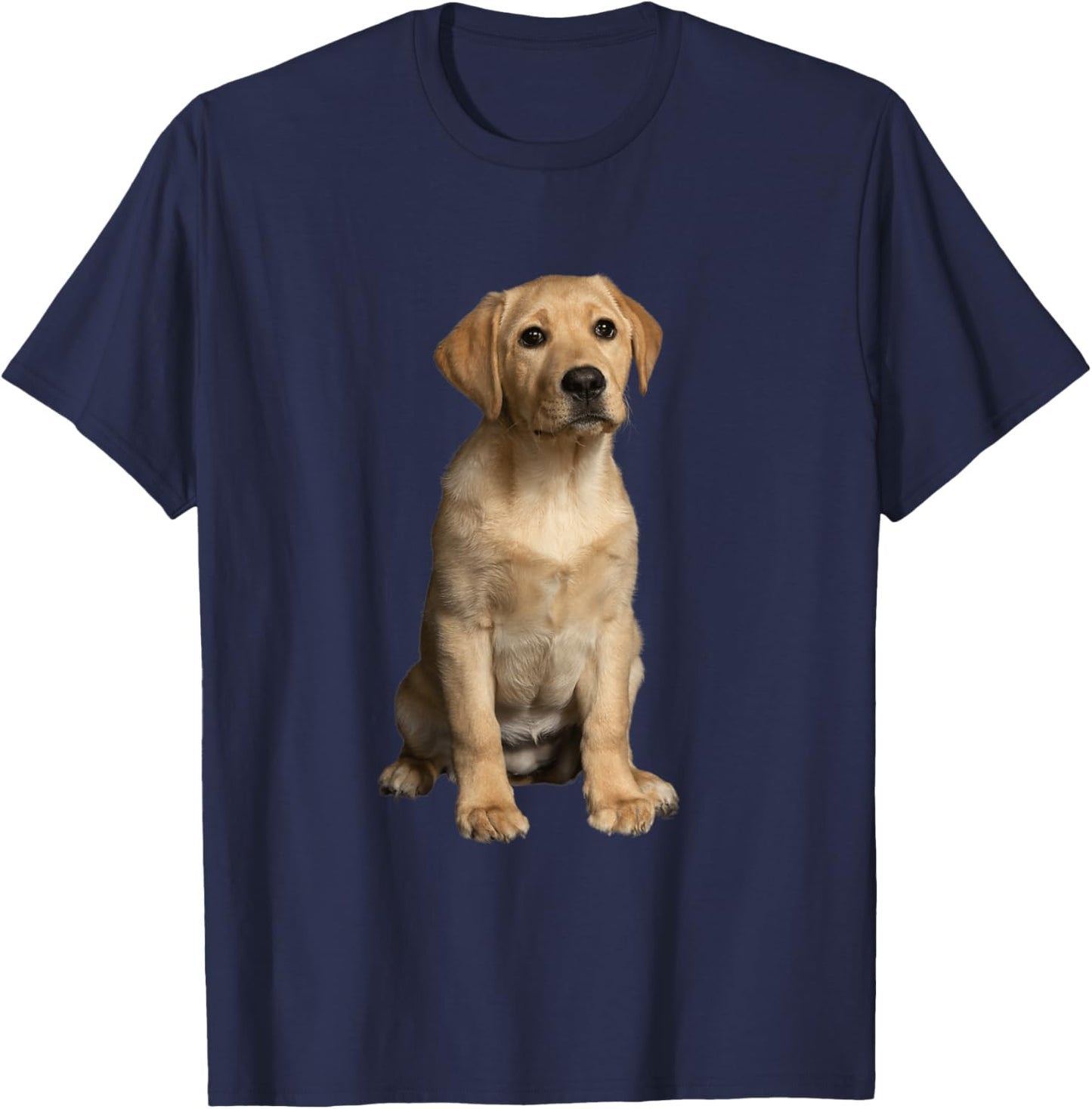 Yellow Labrador Retriever Puppy T-Shirt - T-Shirt | Navy