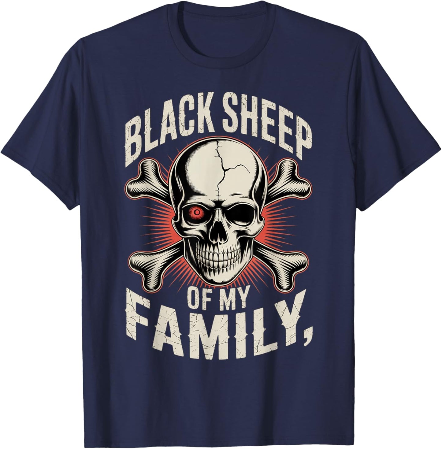 Black Sheep Of My Family T-Shirt - T-Shirt | Navy
