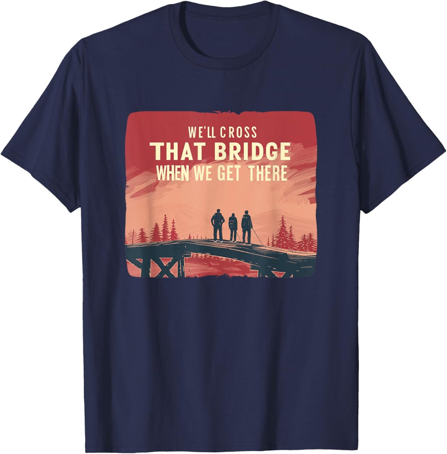 Awesome Bridge Idiom Saying for Boys and Girls T-Shirt - T-Shirt | Navy