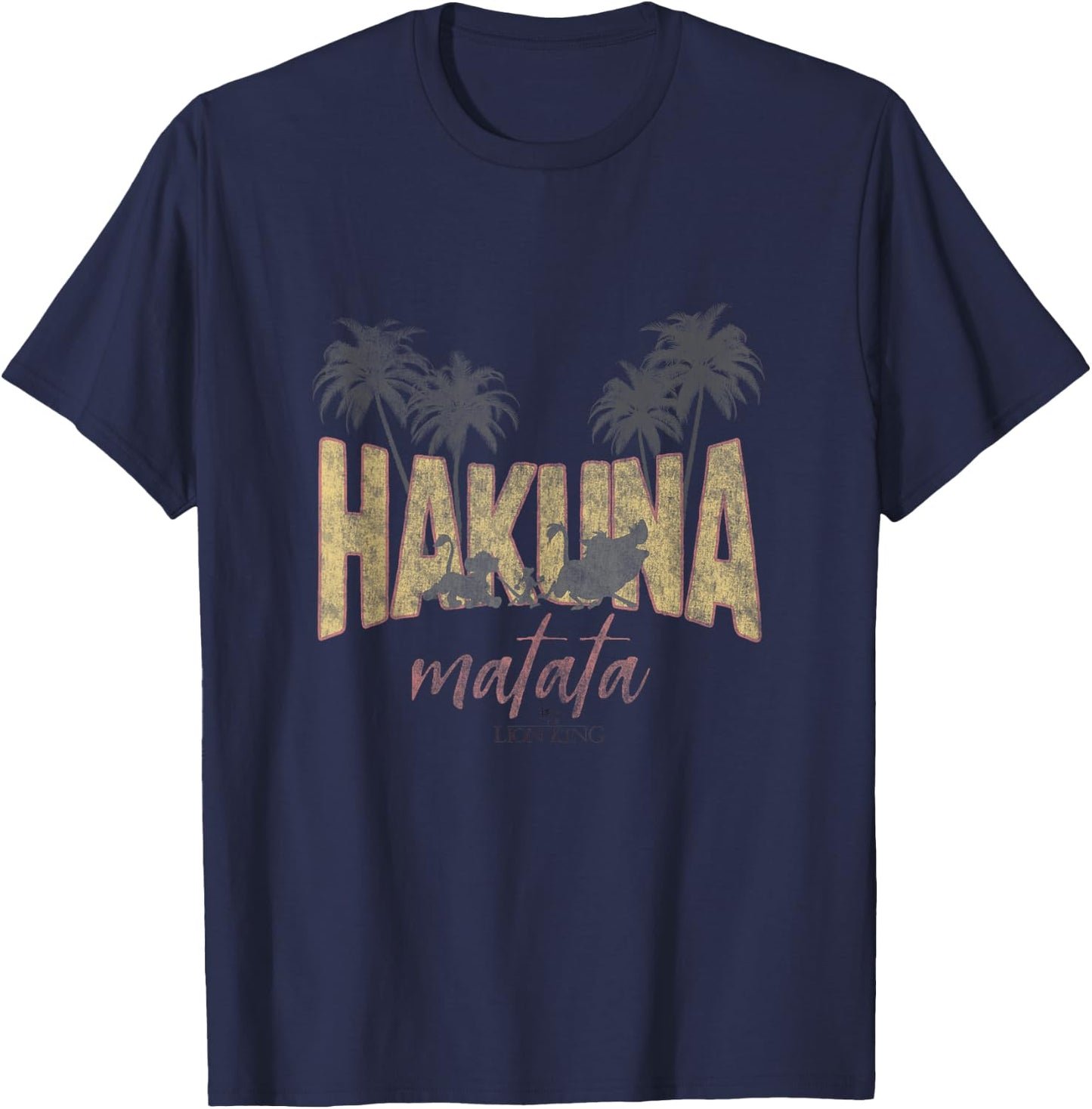 Disney The Lion King Hakuna Matata Tropical T-Shirt - T-Shirt | Navy
