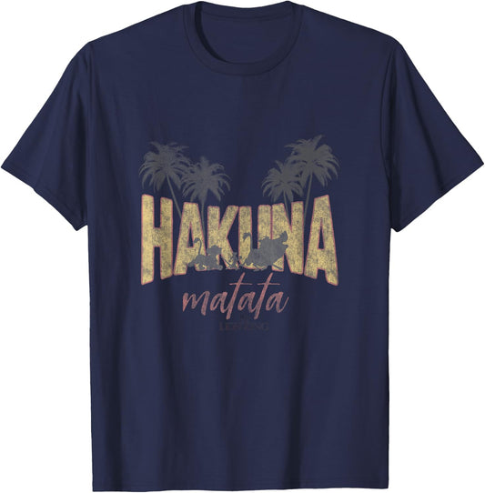 Disney The Lion King Hakuna Matata Tropical T-Shirt - T-Shirt | Navy