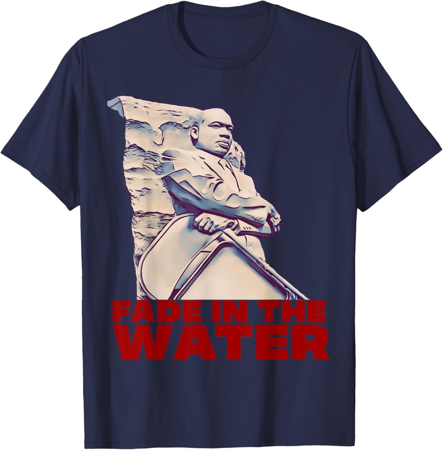Fade In The Water Montgomery Alabama Riverboat T-Shirt - T-Shirt | Navy