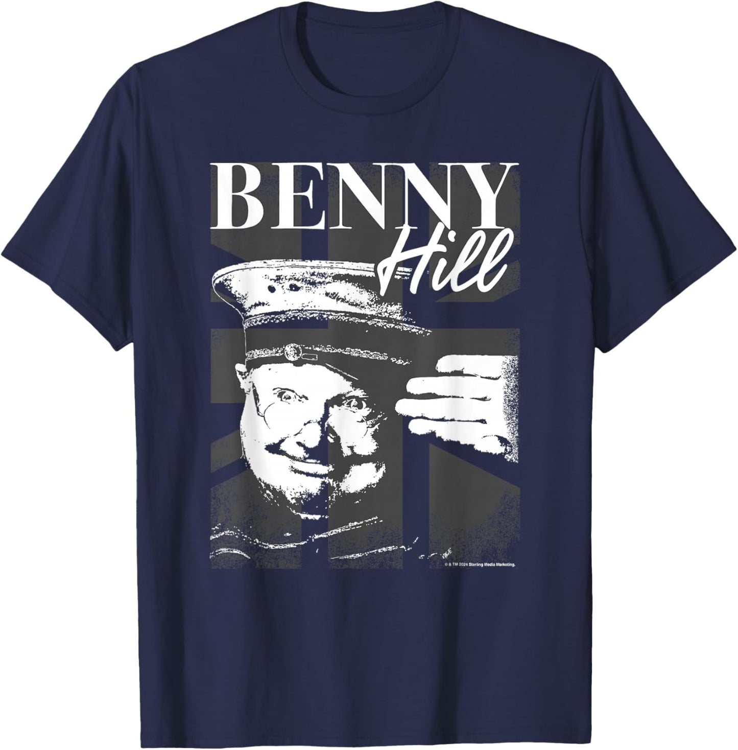 Comedian Sailors Hat Salute Britain T-Shirt - T-Shirt | Navy
