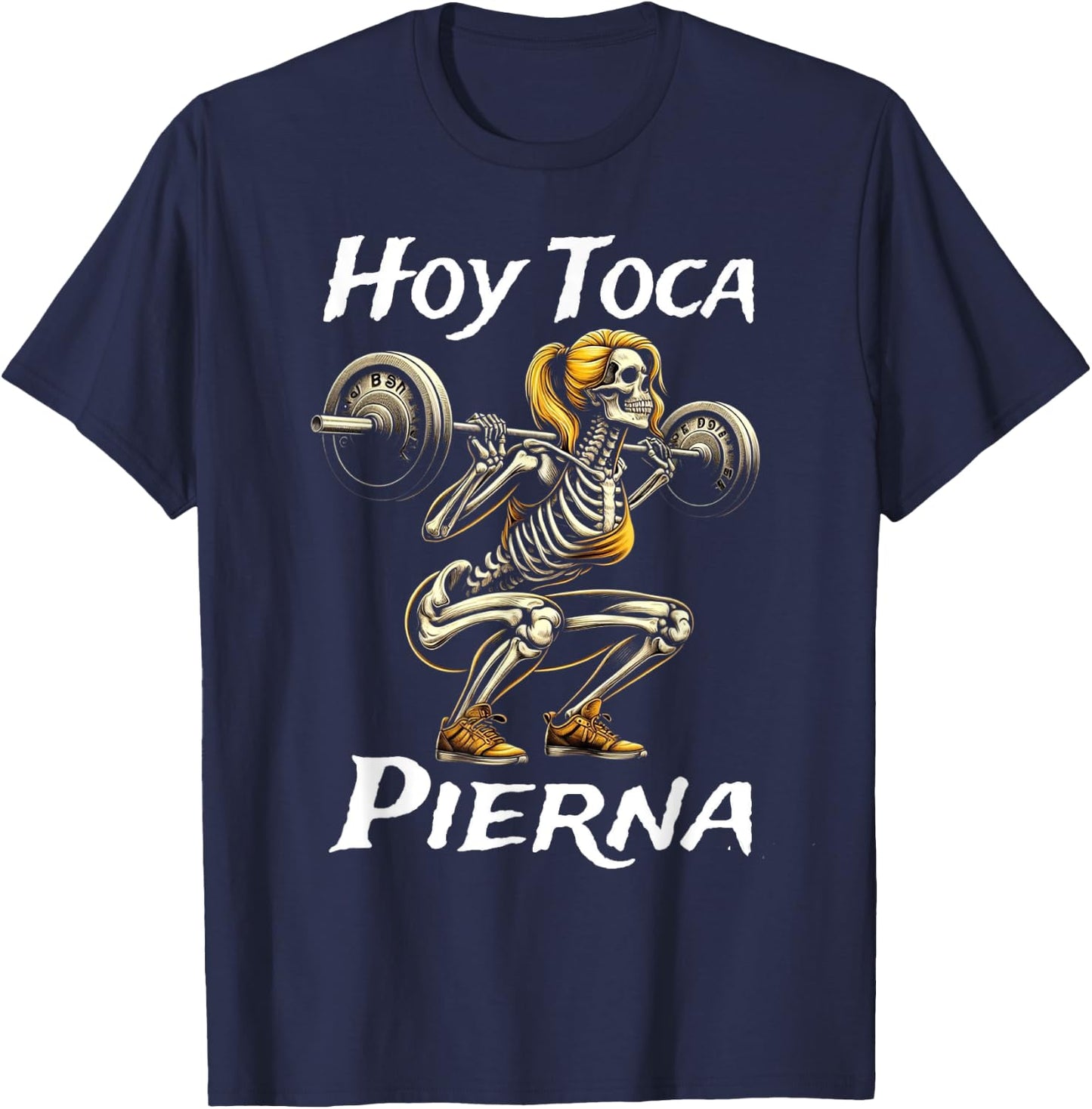 Calacas Chidas Gym | Mexican Sayings Funny Sarcasm Slang T-Shirt - T-Shirt | Navy