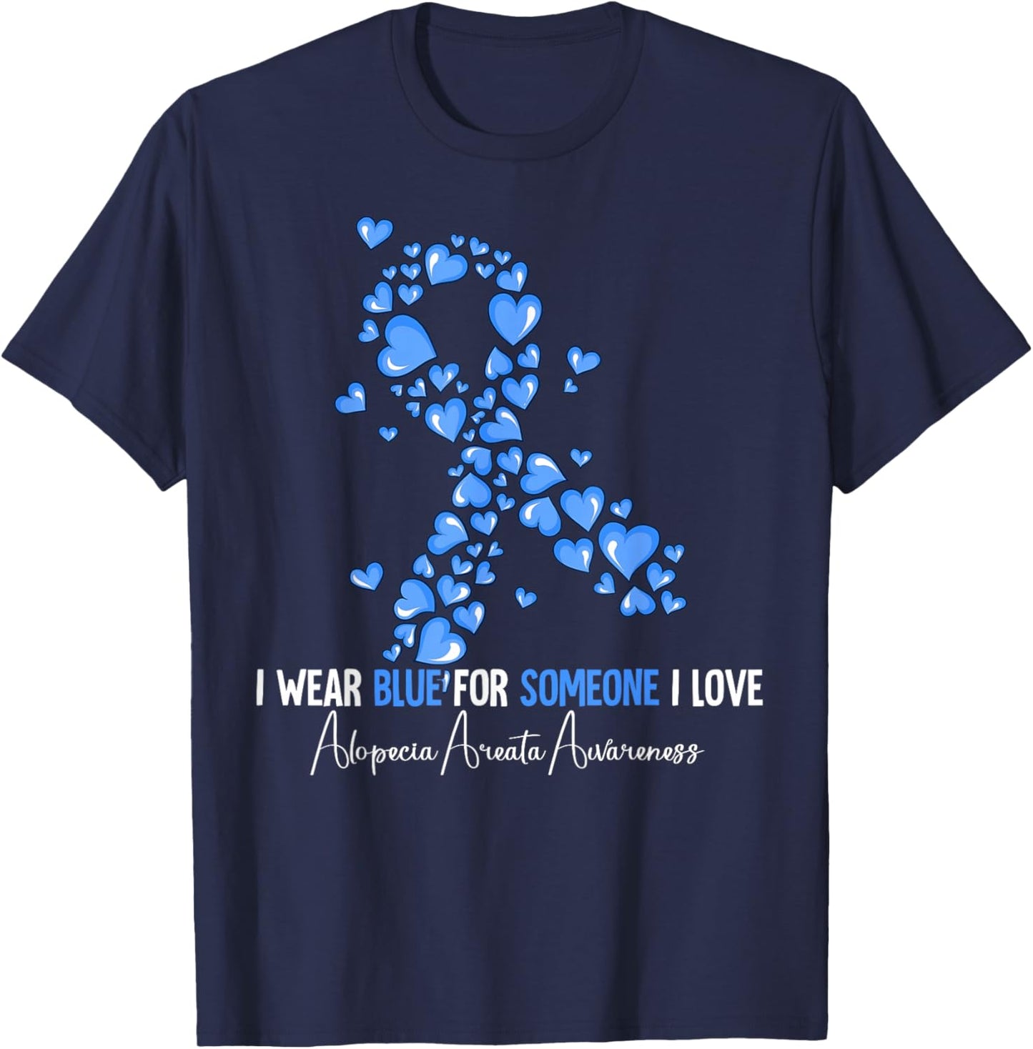 Alopecia Areata Awareness T-Shirt - T-Shirt | Navy