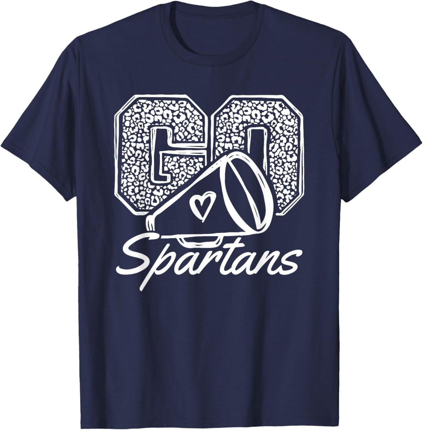 Go Cheer Spartans Sports Name Gifts Men Women Boy Girl T-Shirt - T-Shirt | Navy