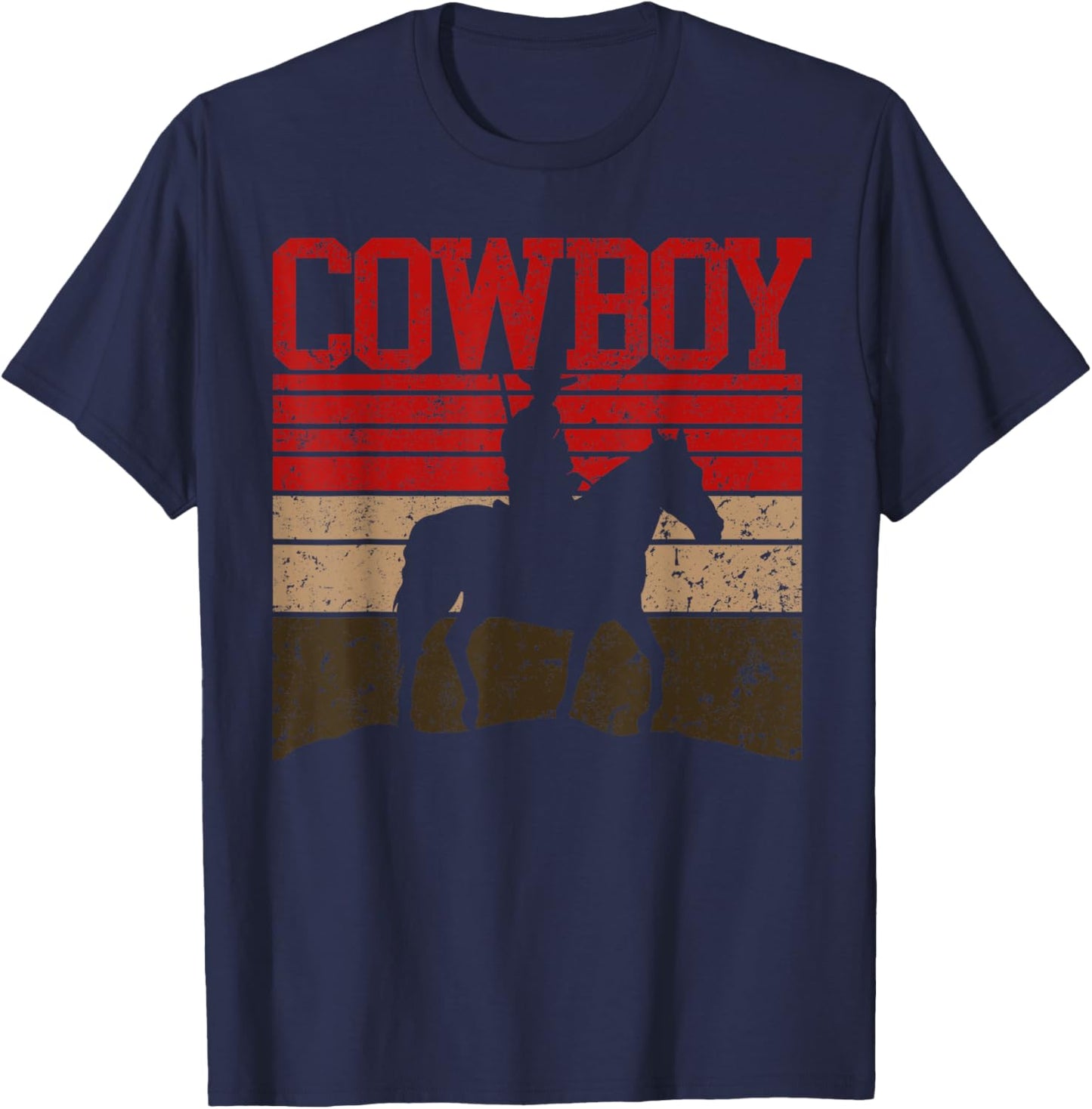 Cowboy Rodeo Horse Country or women T-Shirt - T-Shirt | Navy