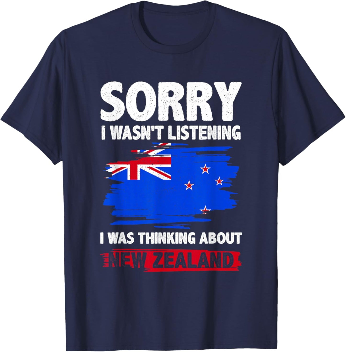 New Zealand Map Flag Kiwi T-Shirt - T-Shirt | Navy