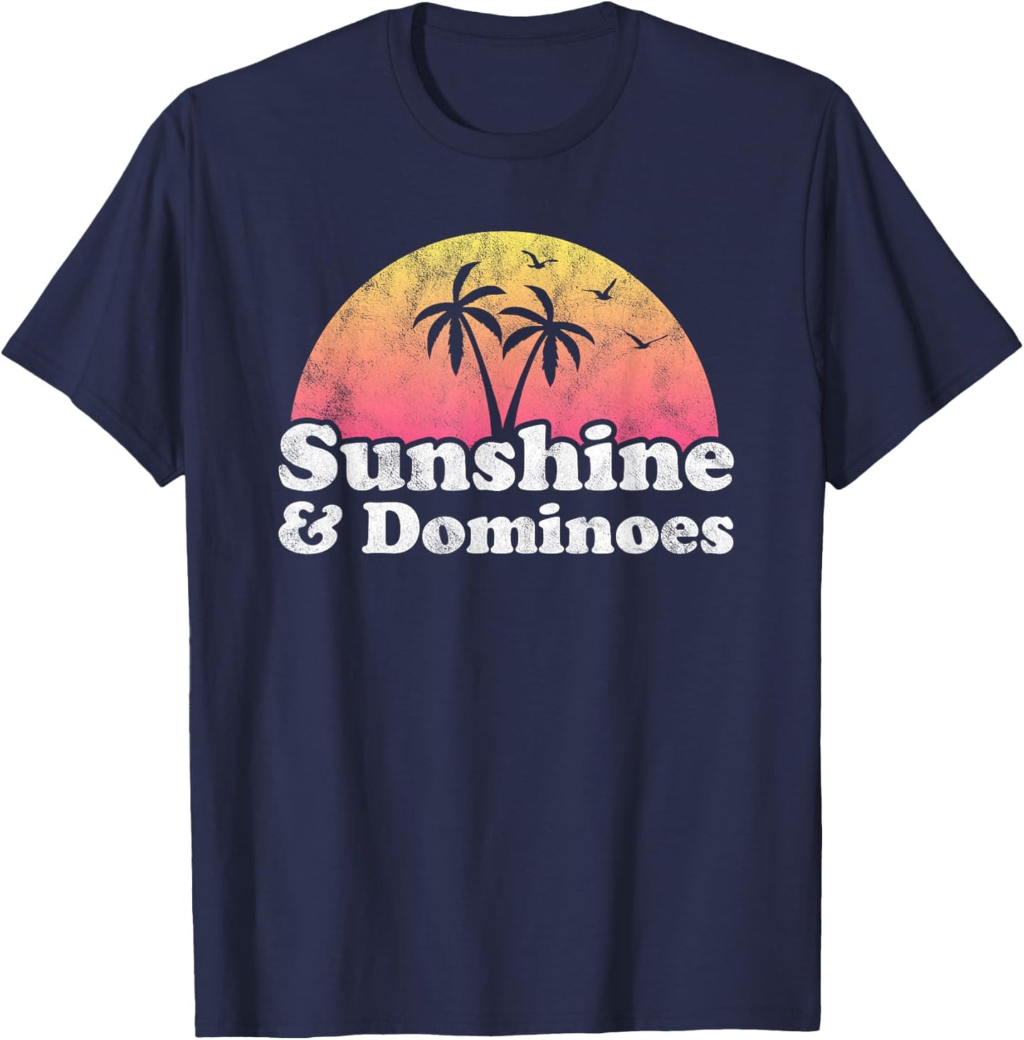 Sunshine and Dominoes T-Shirt - T-Shirt | Navy