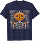 Pumpkin Robot Funny Halloween Costume Haunted Circuit Board T-Shirt - T-Shirt | Navy