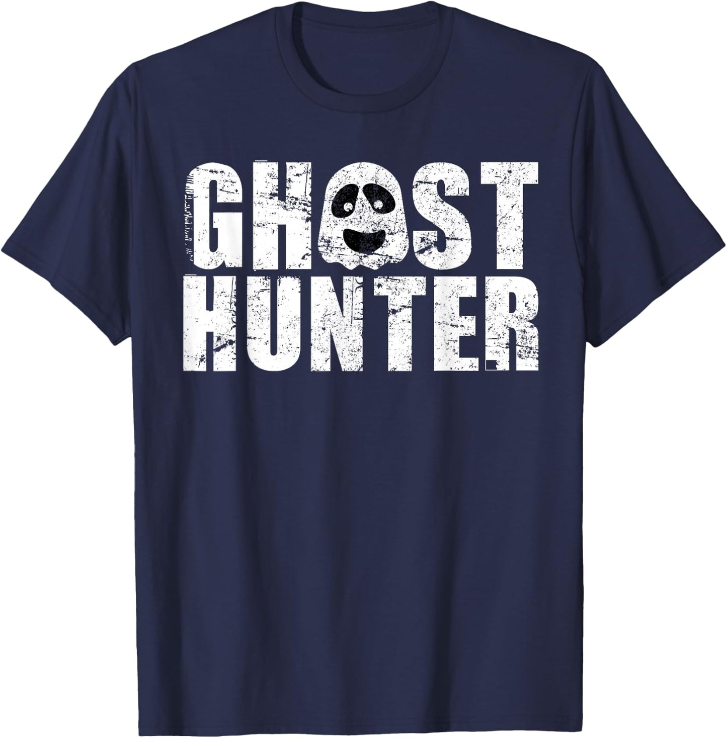 Ghost Hunter-Halloween Ghost Hunting-Paranormal Adventures T-Shirt - T-Shirt | Navy