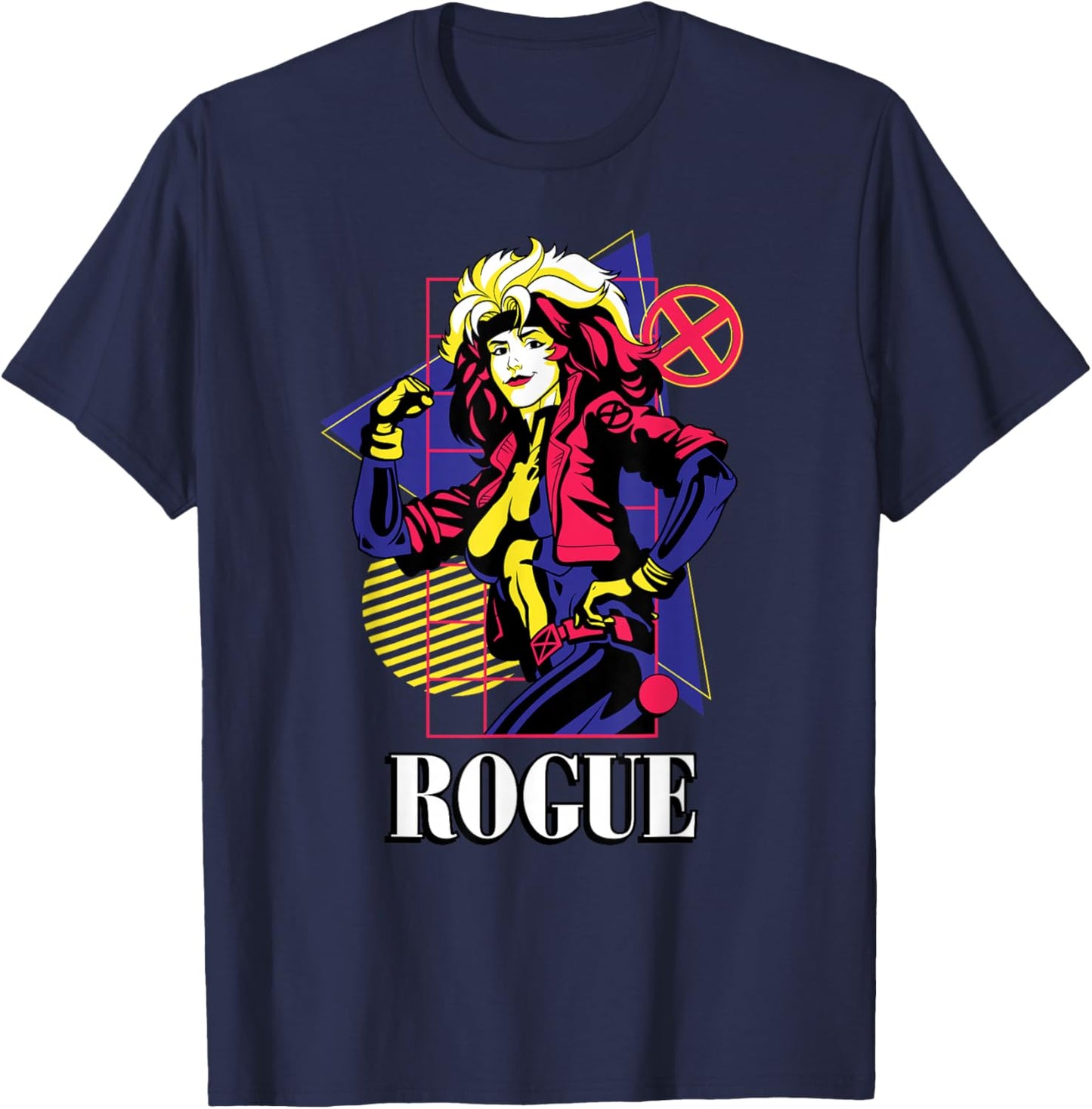 Marvel Super Heroes Valentine X-Men Couples Matching Rogue T-Shirt - T-Shirt | Navy