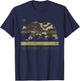 Camouflage California Republic Flag Bear Star Cali LA T-Shirt - T-Shirt | Navy