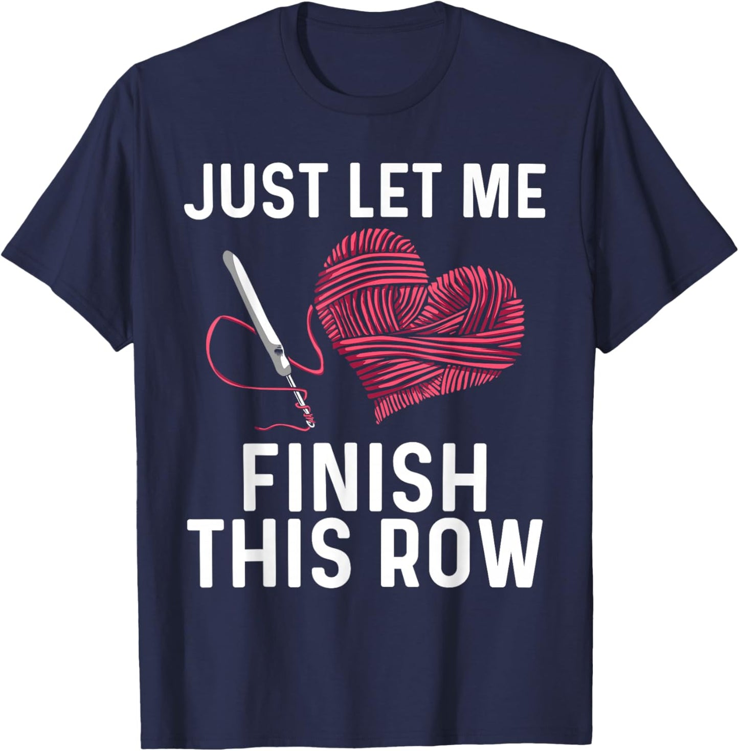 Best Crocheting Art Women Crocheter Crochet Lover T-Shirt - T-Shirt | Navy