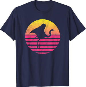 Classic Crane Bird Gift T-Shirt - T-Shirt | Navy