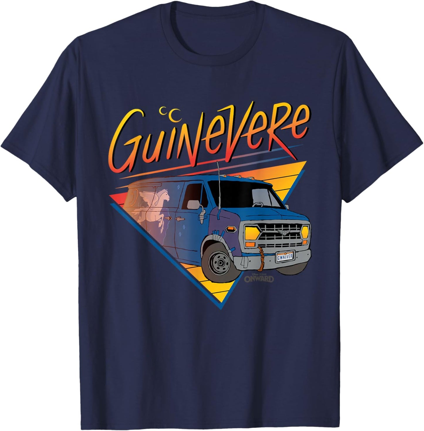 Disney Pixar Onward Van Guinevere T-Shirt - T-Shirt | Navy