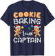 Cookie Baking Team Captain Gingerbread Funny Christmas Gift T-Shirt - T-Shirt | Navy