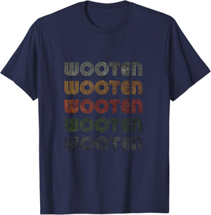 Love Heart Wooten Grunge Vintage Style Black Wooten T-Shirt - T-Shirt | Navy