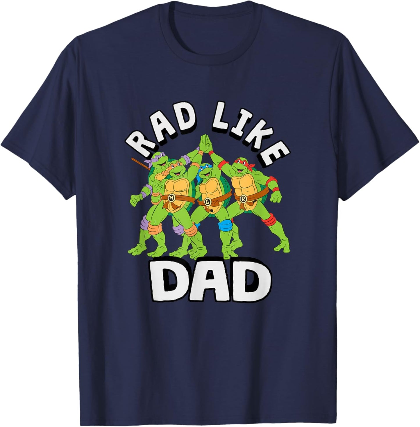 Teenage Mutant Ninja Turtles Father's Day Wheel Like Dad T-Shirt - T-Shirt | Navy