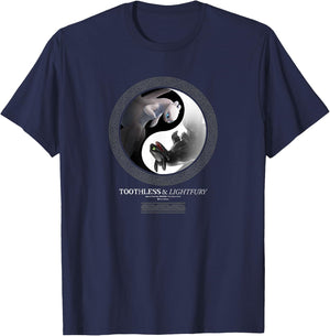 How to Train Your Dragon 3 Yin Yang Dragon T-Shirt - T-Shirt | Navy