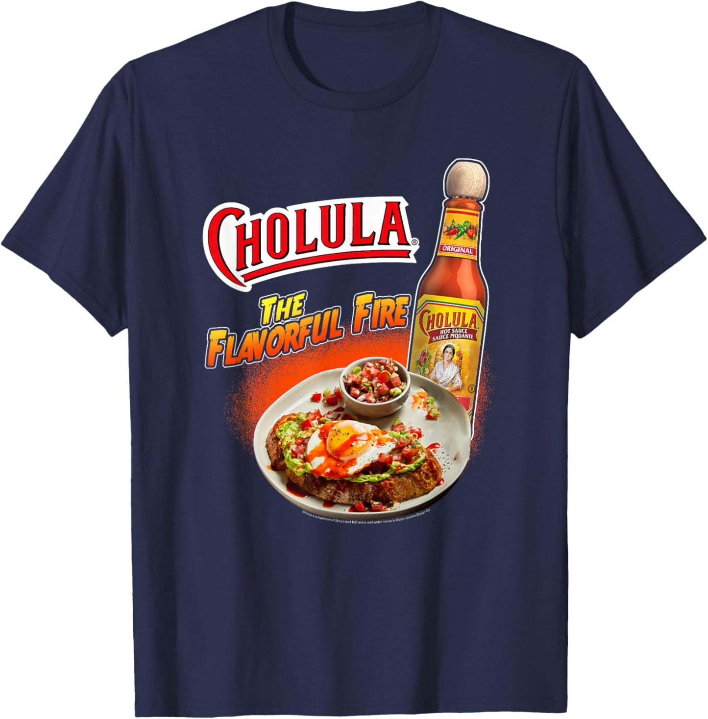 Cholula The Flavorful Life Hot Sauce T-Shirt - T-Shirt | Navy