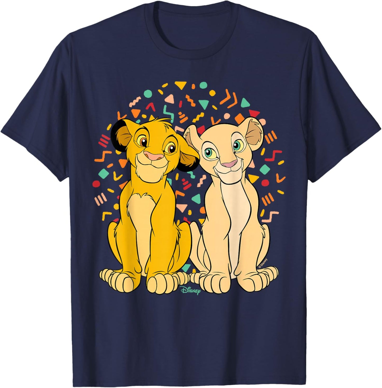The Lion King - Simba And Nala T-Shirt - T-Shirt | Navy