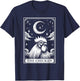 Tarot Card Vintage Crescent Moon Chicken Farm Animal Lovers T-Shirt - T-Shirt | Navy