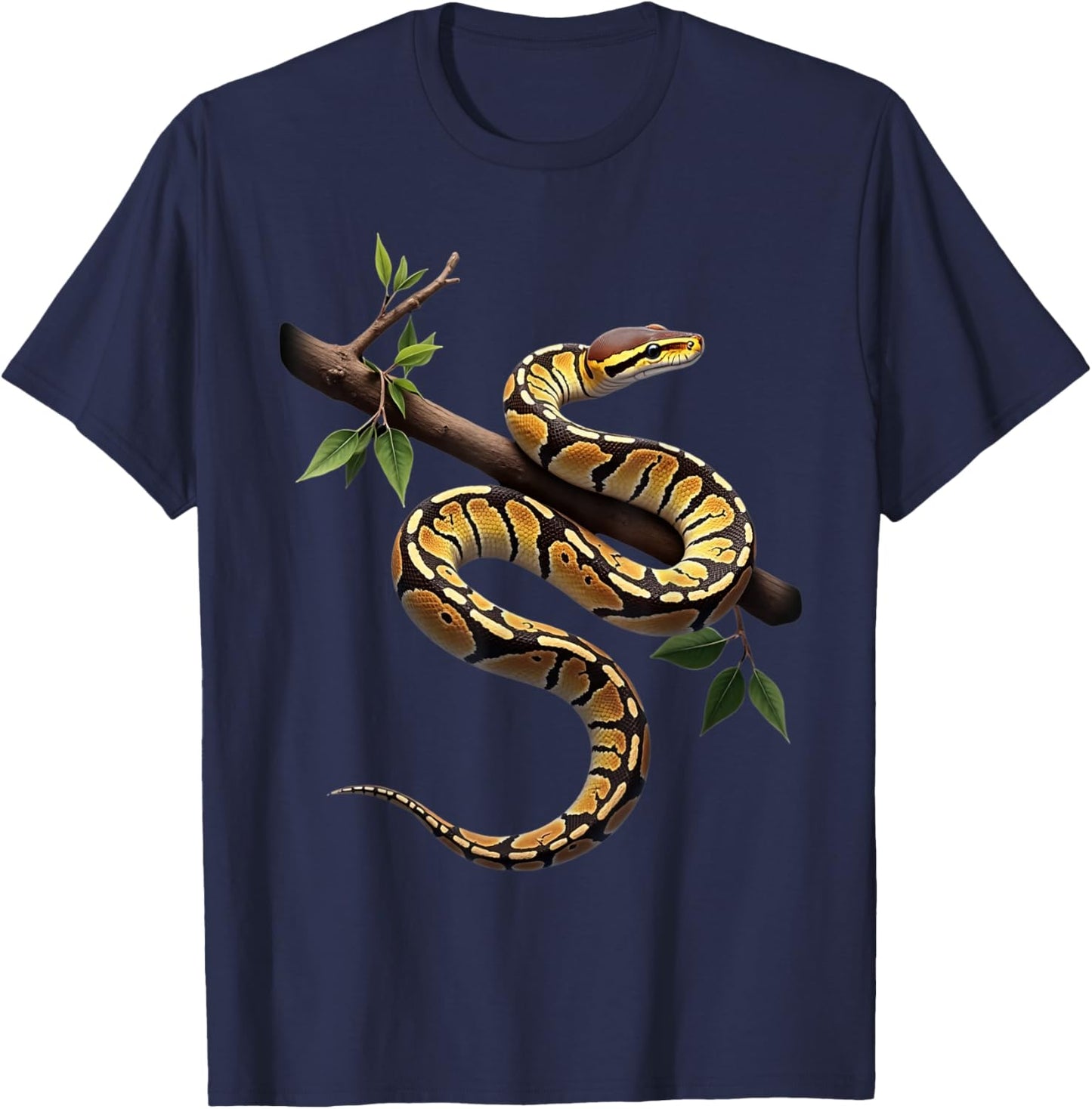 Funny King Python Lover Snakes Reptiles Python T-Shirt - T-Shirt | Navy