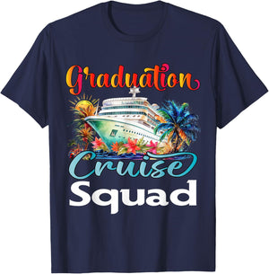 Graduation Cruise Squad 2026 Friend Family Vacation Matching T-Shirt - T-Shirt | Navy