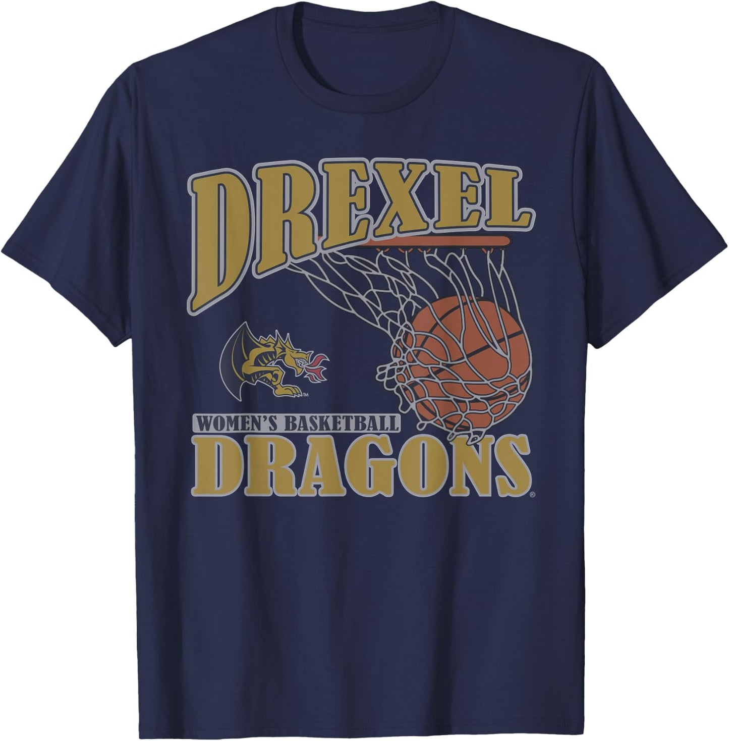 Drexel Dragons Women's Basketball Vintage Lift T-Shirt - T-Shirt | Navy