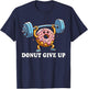Weightlifting - Funny Fitness Workout Gym Donut Lover T-Shirt - T-Shirt | Navy