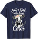 Cow Lover Just A Girl Who Loves Cows T-Shirt - T-Shirt | Navy