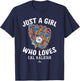 Just A Girl Who Loves Cal Raleigh Seattle MLBPA T-Shirt - T-Shirt | Navy